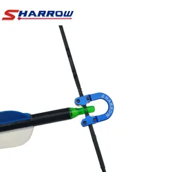Sharrow flecha de caza aluminio compuesto lazo D nock