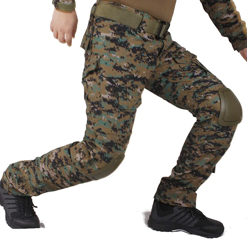 VULPO-pantalones de combate Digital de camuflaje para hombre, pantalones tácticos de caza con rodilleras extraíbles - imagen 5