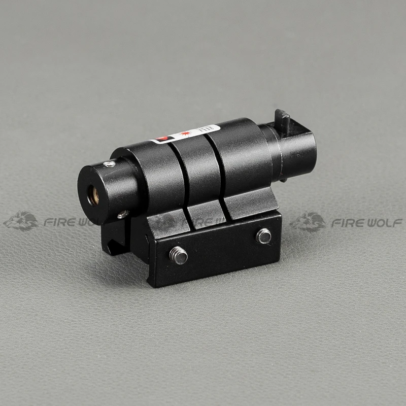 Mini mira láser roja táctica para Rifle Scope Airsoft 20mm montaje Picatinny miras de caza aire suave puntero láser táctico - imagen 2