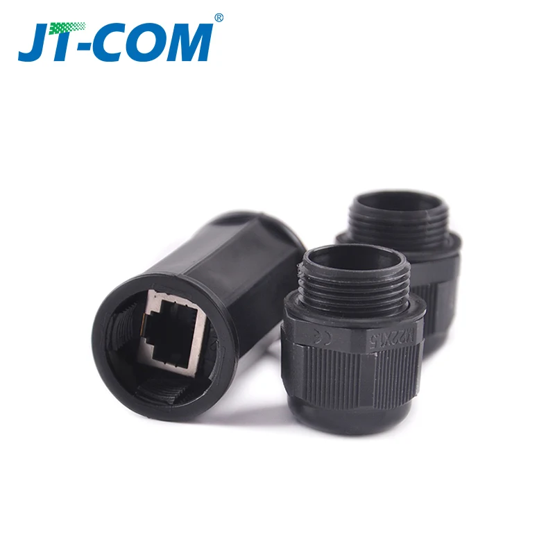 Cable LAN de red Ethernet a prueba de agua, conector RJ45, adaptador de enchufe, conector impermeable - imagen 2