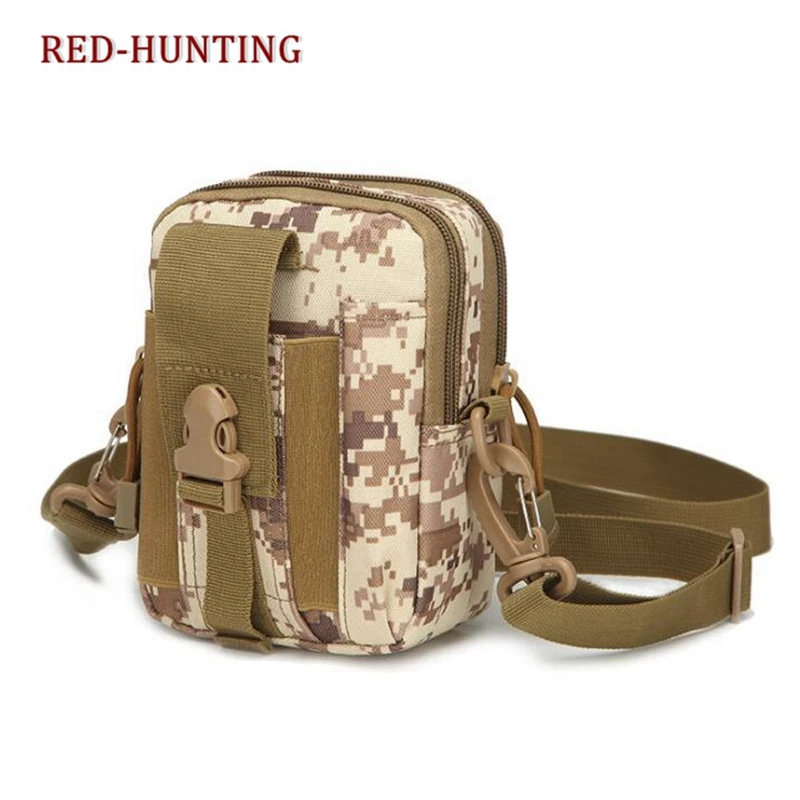 Bolsa táctica Molle para exteriores, bandolera de hombro para caza, escalada, bolso de nailon para teléfono de 5,5-6 pulgadas - imagen 3