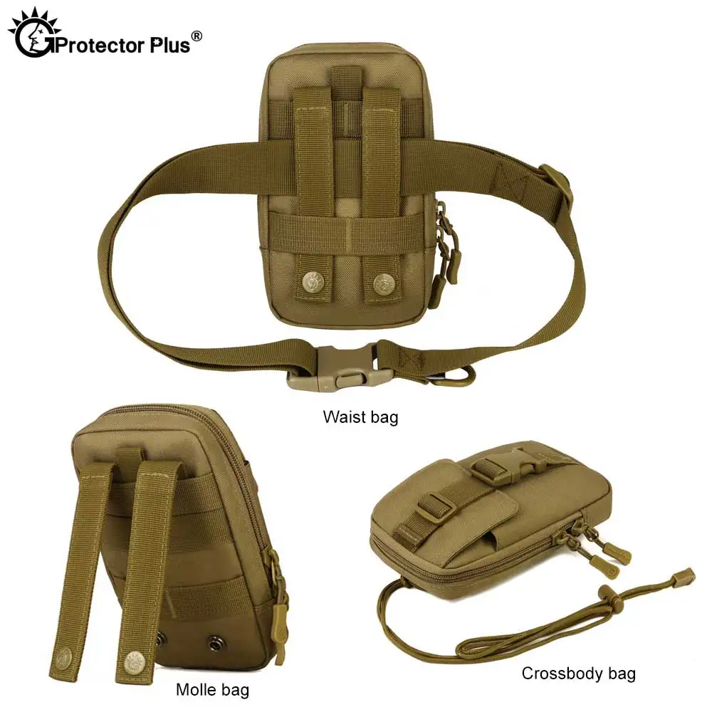PROTECTOR PLUS Molle bolsa de accesorios táctica para teléfono, bolsa militar para herramientas de escalada, pesca al aire libre, bolsas multiusos, 6 pulgadas - imagen 4