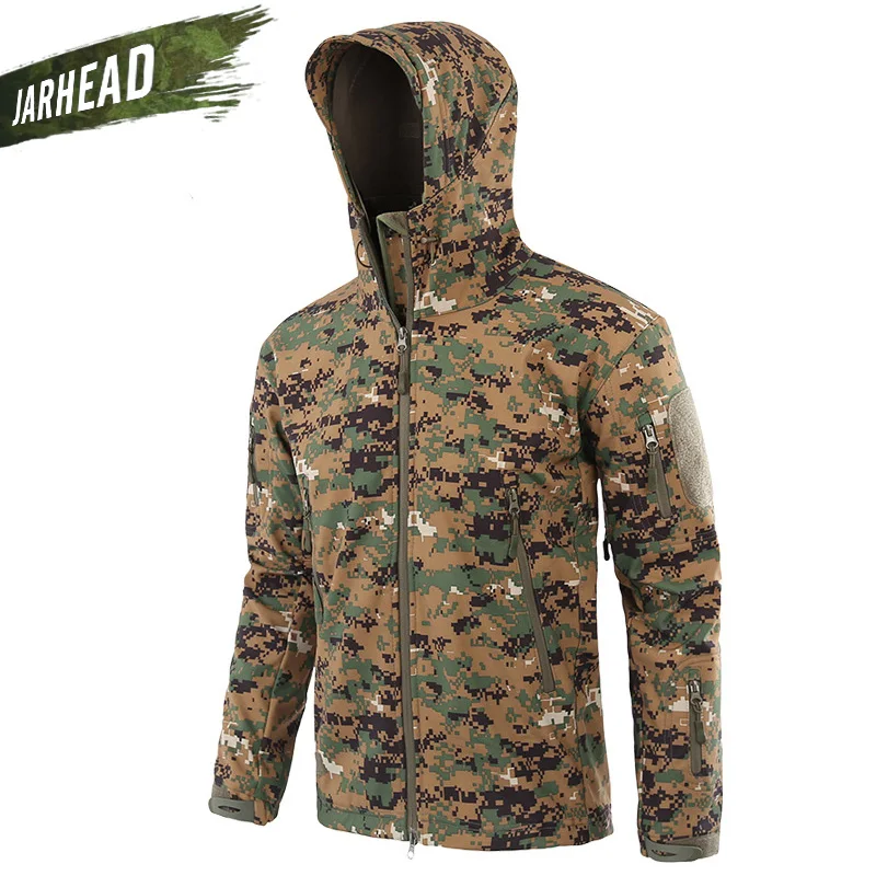 TAD-chaquetas militares impermeables de piel de tiburón para hombre, táctico del ejército de camuflaje Sudadera con capucha, deportes al aire libre, Concha suave, caminata, caza, V5.0 - imagen 4