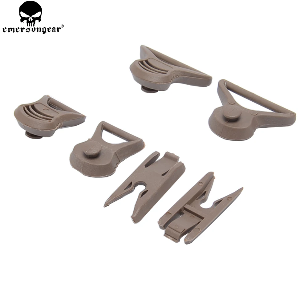 EMERSONGEAR-Pinzas giratorias para casco, accesorios de casco, adaptador rápido, Airsoft, Paintball, EM8620, color negro - imagen 5