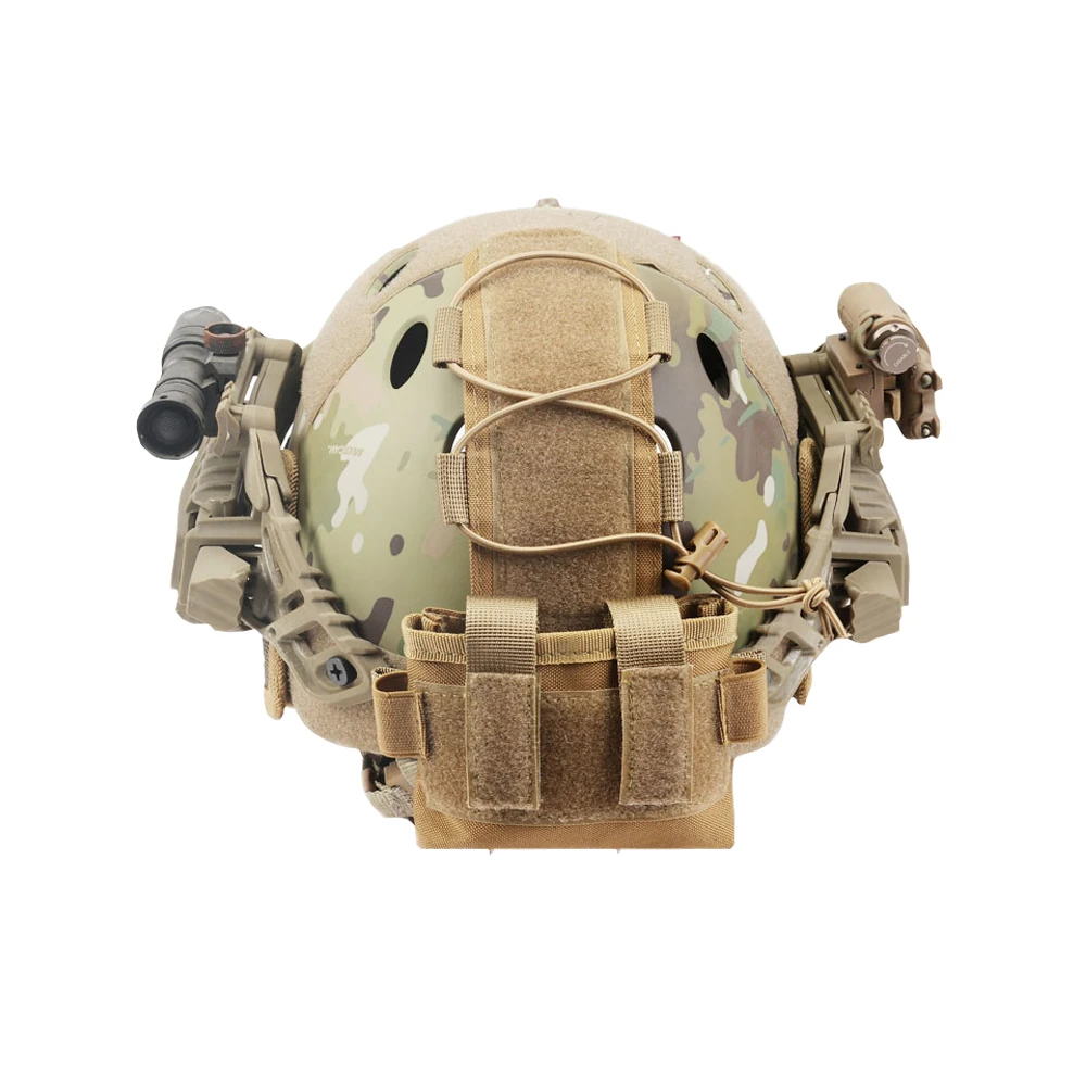 Bolsa táctica MK2, funda de batería para casco, caza, combate de camuflaje, contrapeso táctico, bolsa de batería, bolsa Molle - imagen 4