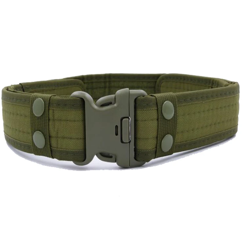 Cinturón de combate del ejército para hombre, chaleco de soporte de cinturón negro, lona de camuflaje, equipo de pistola de aire de caza de seguridad al aire libre para acampar - imagen 2