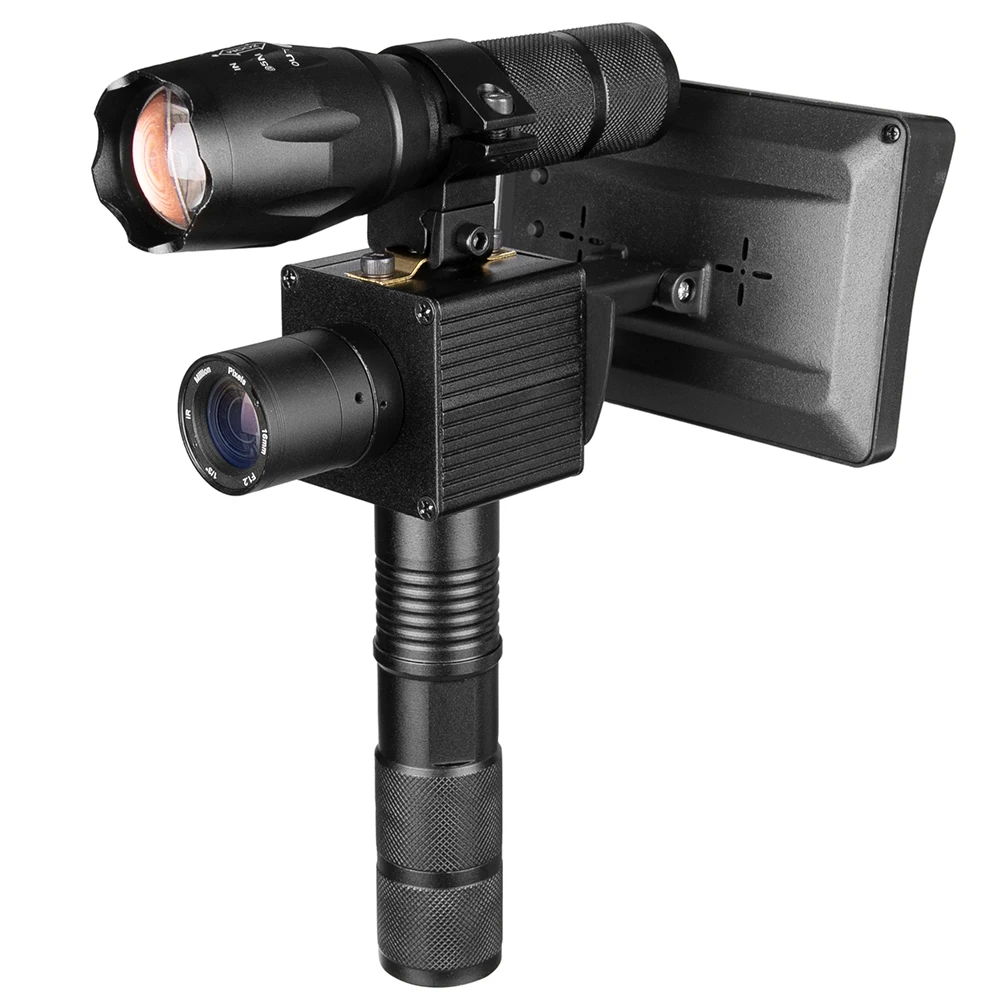 Cámaras de visión nocturna IR con LED infrarrojos de 850 nm, alcance para exteriores 0130, impermeables, LED de 4,3 pulgadas, cámaras trampa para vida silvestre - imagen 3