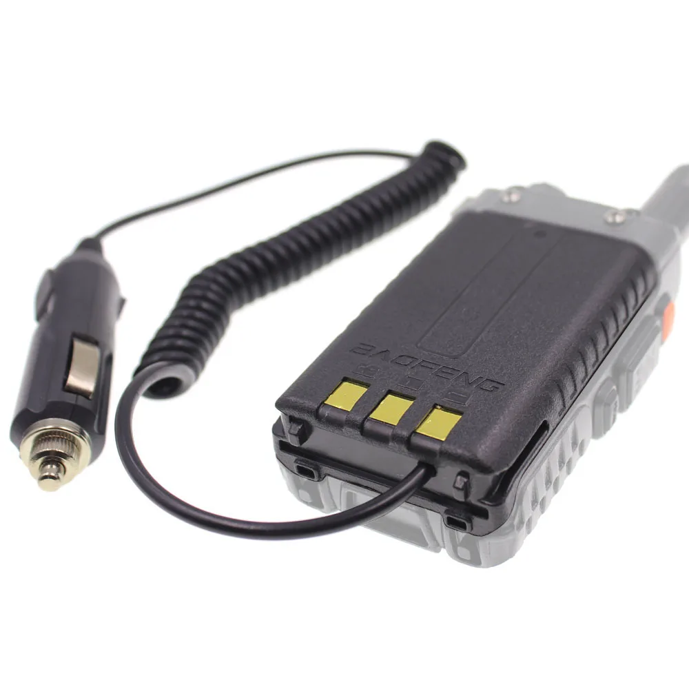 Adaptador de batería para cargador de coche, eliminador para walkie-talkie Baofeng, UV5R, UV-5R, UV-5RE, UV-5RA Plus, Radio, 12V - imagen 3