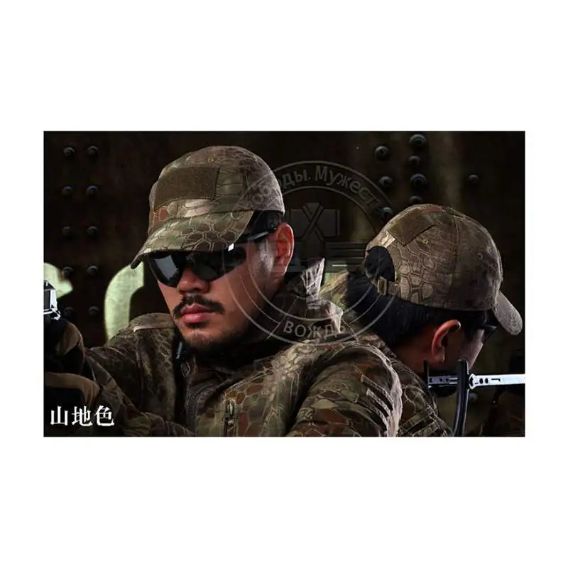 Gorra de béisbol para deportes al aire libre para hombre, sombrero táctico del ejército, gorra de caza Airsoft, gorra de tela para pesca, gorras de Golf Multicam negras, Unisex - imagen 5