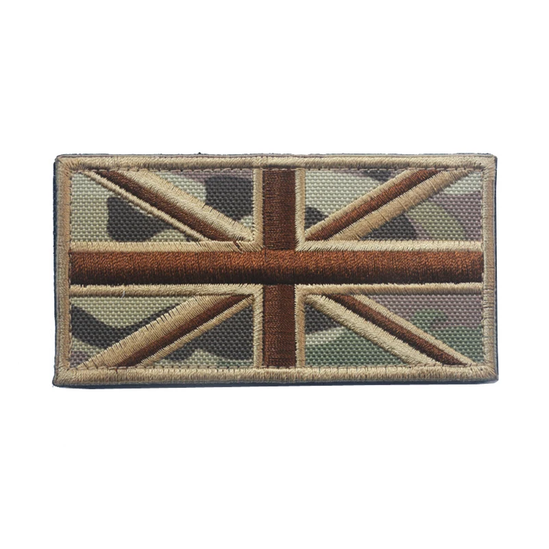 Bandera Nacional del Reino Unido de Gran Bretaña emblema bordado parche Hook & Loop insignia del ejército 3D insignias militares tácticas - imagen 4
