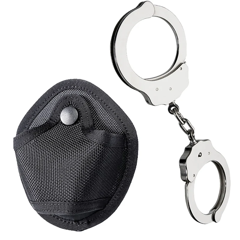 Riñonera de nailon multifuncional para exteriores, soporte para esposas Molle, funda para actividades deportivas, bolsillo para esposas, accesorios tácticos
