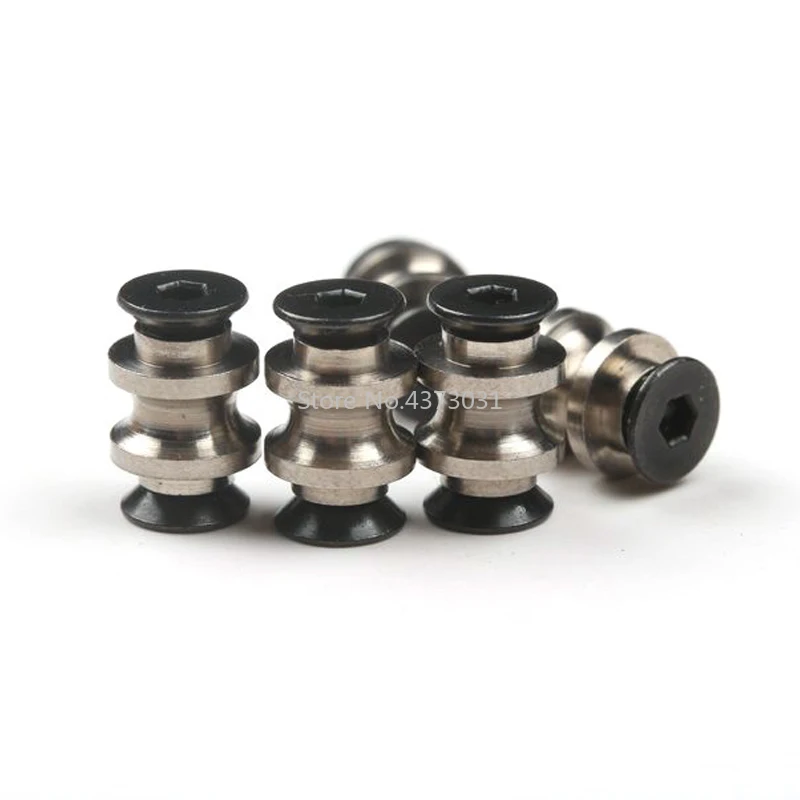 2 piezas de remache de tornillo de sujeción M2.5 de acero inoxidable para cortador CNC DIY herramientas de cuchillo de bolsillo recto mango tuerca de sujeción - imagen 2