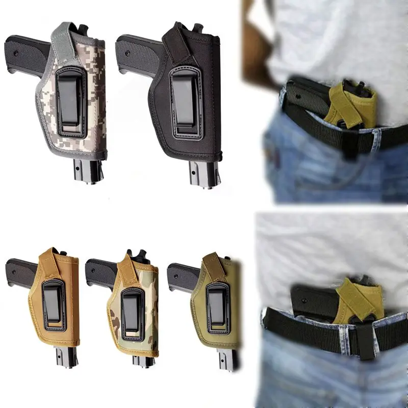 Funda táctica compacta/subcompacta para pistola, funda para cintura, accesorio Glock, pistola de caza Airsoft, funda pequeña de nailon CS para campo
