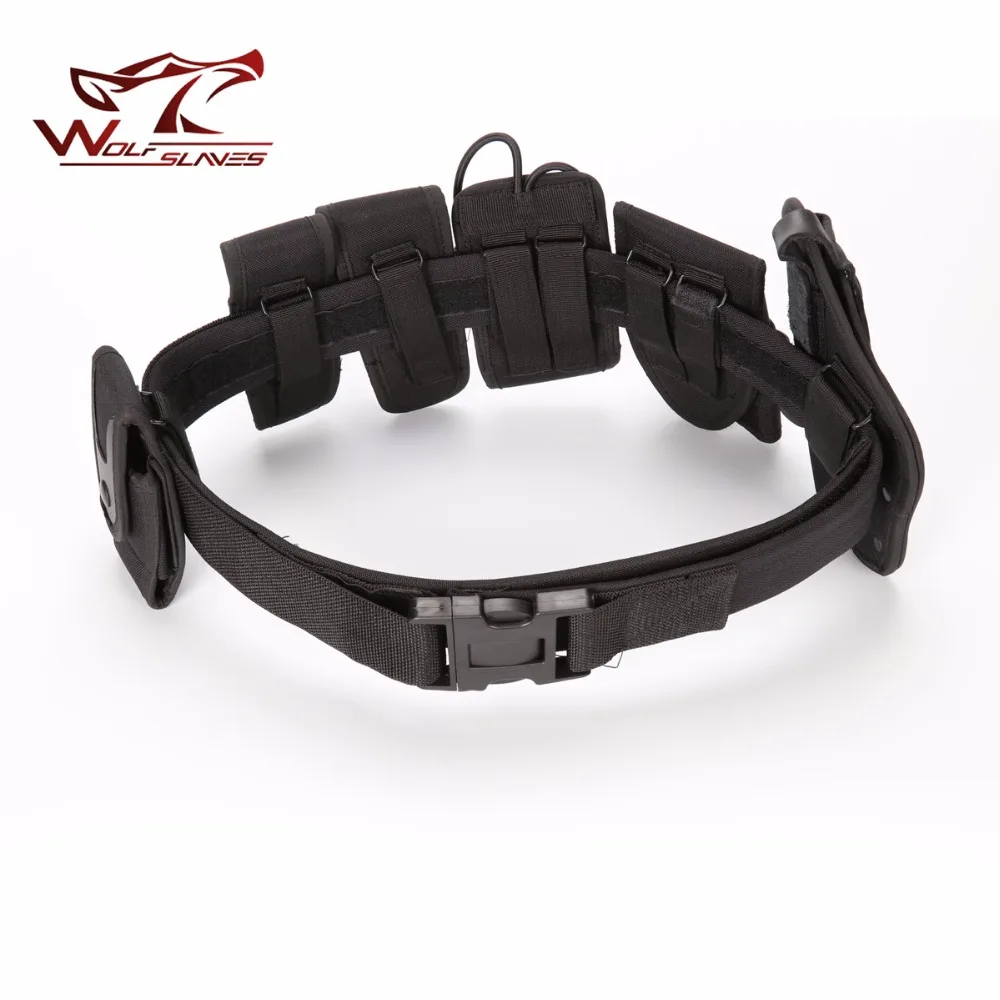 Cinturones de seguridad multifuncionales, Kit de utilidad de guardia de policía de entrenamiento militar táctico, accesorios de caza de servicio con Juego de Bolsa - imagen 2