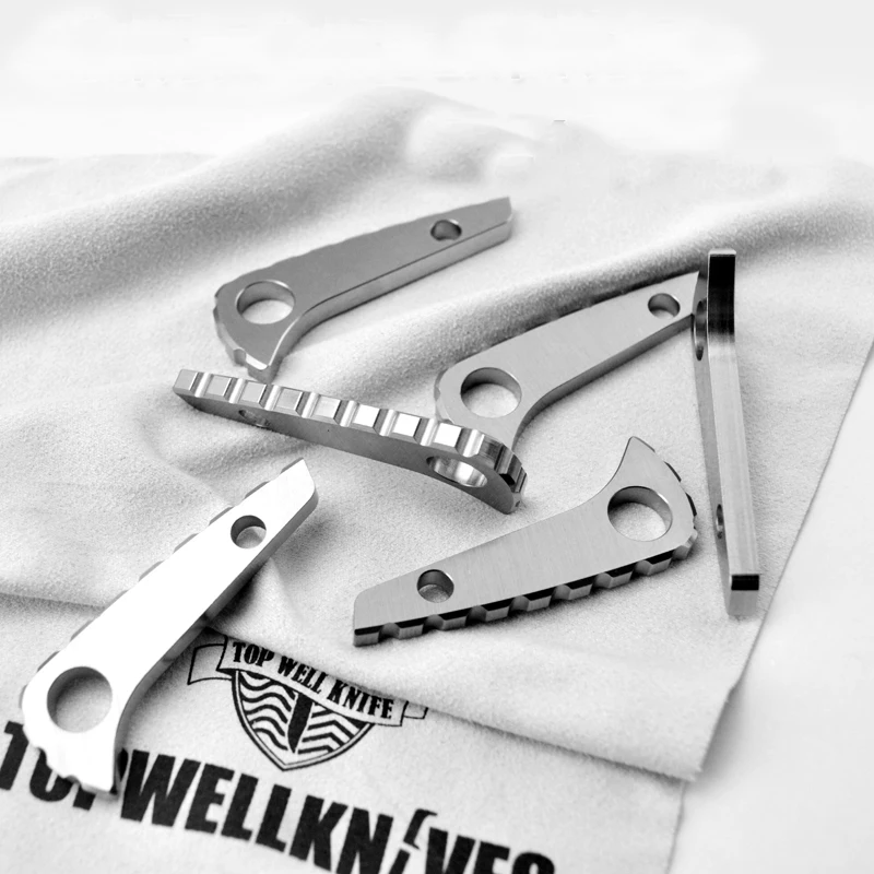 Juego de herramientas de aleación de titanio para cuchillo C81, material de mango plegable, quilla de columna vertebral, bricolaje, 1 pieza - imagen 4