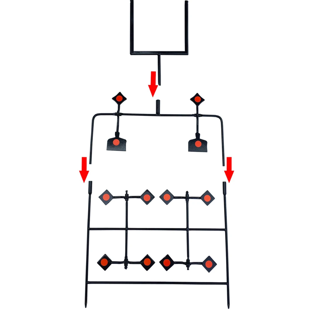 Objetivo de pistola de caza adecuado para disparar paintball, 12 piezas pequeñas, se puede usar en la parte delantera, 24 pegatinas - imagen 5