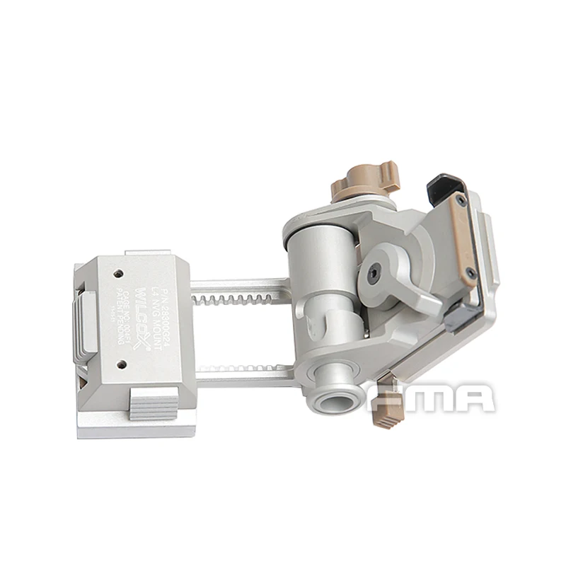 Casco táctico FMA Wilcox tipo L4G24 CNC NVG, montaje de casco táctico plateado, accesorios de montaje - imagen 4