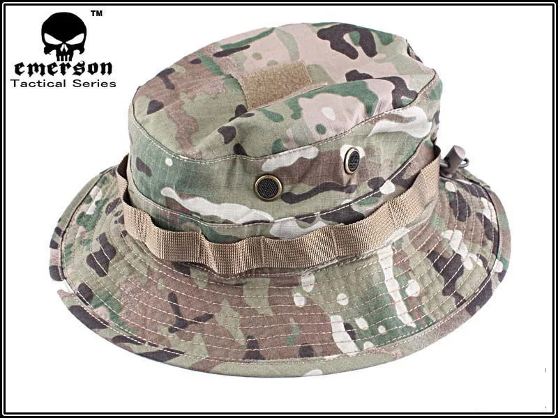 EMERSON Boonie Hat Sombrero táctico Anti-arañazos Grid Tela camuflaje Sombrero de caza MC EM8553 - imagen 5