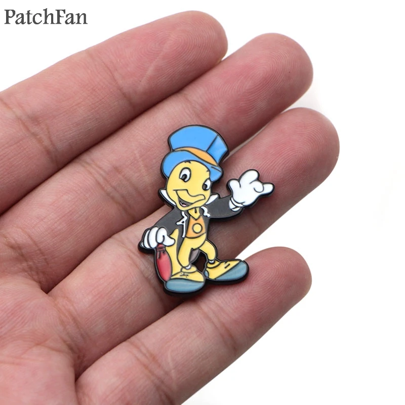 Patchfan Jiminy-PIN de cinc para hombre y mujer, insignia de metal para mochila, ropa de orgullo, bolso, insignia de camisa, broches, A1118 - imagen 5