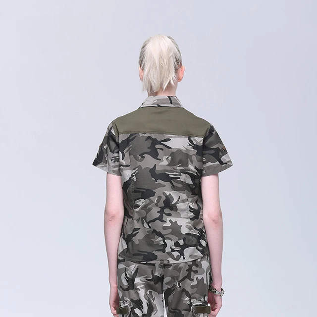 Camisas de manga corta de verano para mujer, camisas de secado rápido para acampar al aire libre, senderismo, escalada, Tops de entrenamiento deportivo femenino, ropa de protección solar - imagen 3