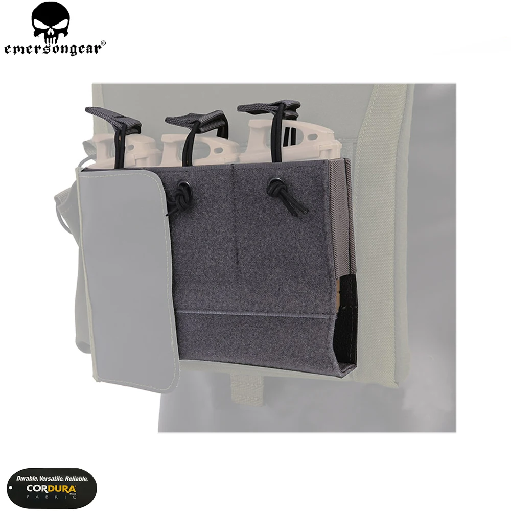 Emersongear-Bolsa táctica con Panel de gancho y bucle Triple M4 Mag para LVMBAV, chaleco de caza para PC, accesorios de bolsa Mag EM9058 - imagen 3