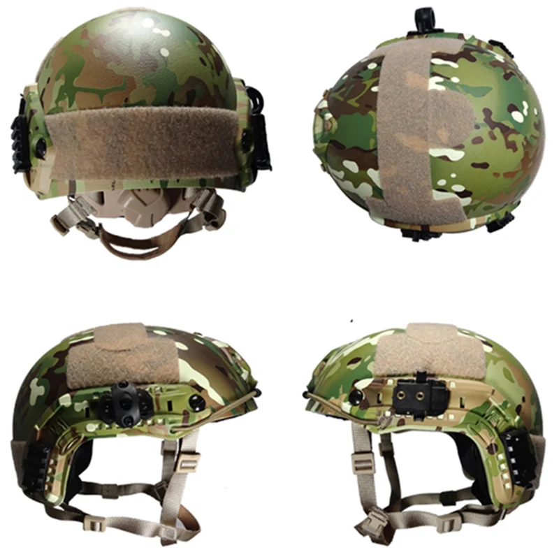 Casco de aramida táctico de corte alto balístico, a prueba de balas, seguridad, nivel NIJ IIIA, ejército militar - imagen 3
