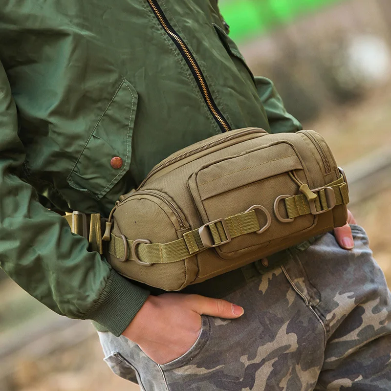 Riñonera táctica impermeable, riñonera, senderismo, pesca, deportes, caza, Camping, deporte, cinturón de bolsa militar, mochila militar - imagen 5