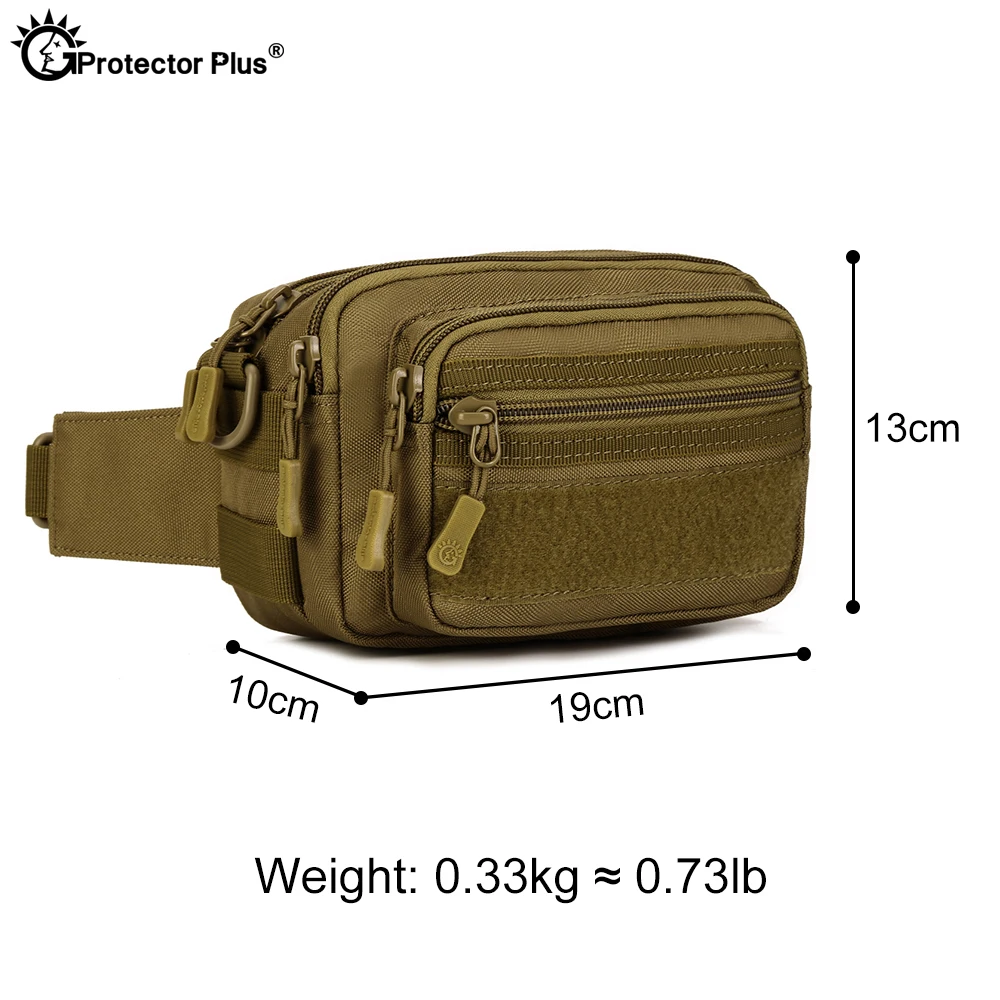 Bolso de mano multiusos para hombre, bolsa de mensajero táctica Molle, impermeable, militar, Camuflaje, escalada, viaje, deportes - imagen 2