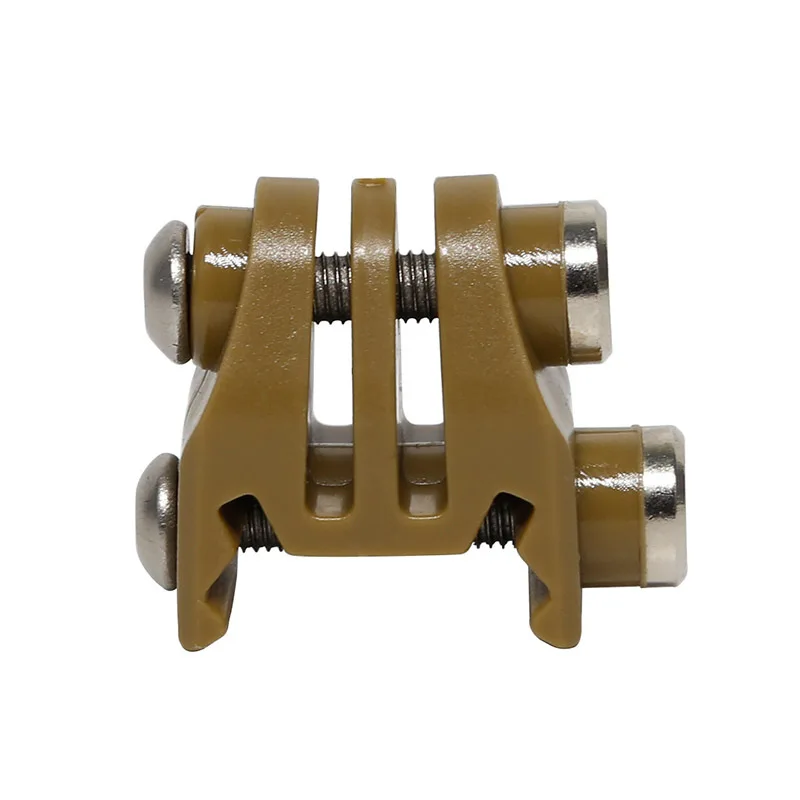 Adaptador de montaje fijo Go Pro, accesorios tácticos, Riel de 20mm, montaje de conexión de plástico para GoPro 3 + 4 - imagen 3