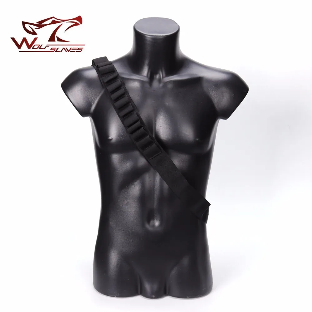 Equipo de nailon para Airsoft, escopeta táctica, Rifle, eslinga, transporte de arma, 15 bolsas redondas, accesorios de caza Bungee - imagen 3