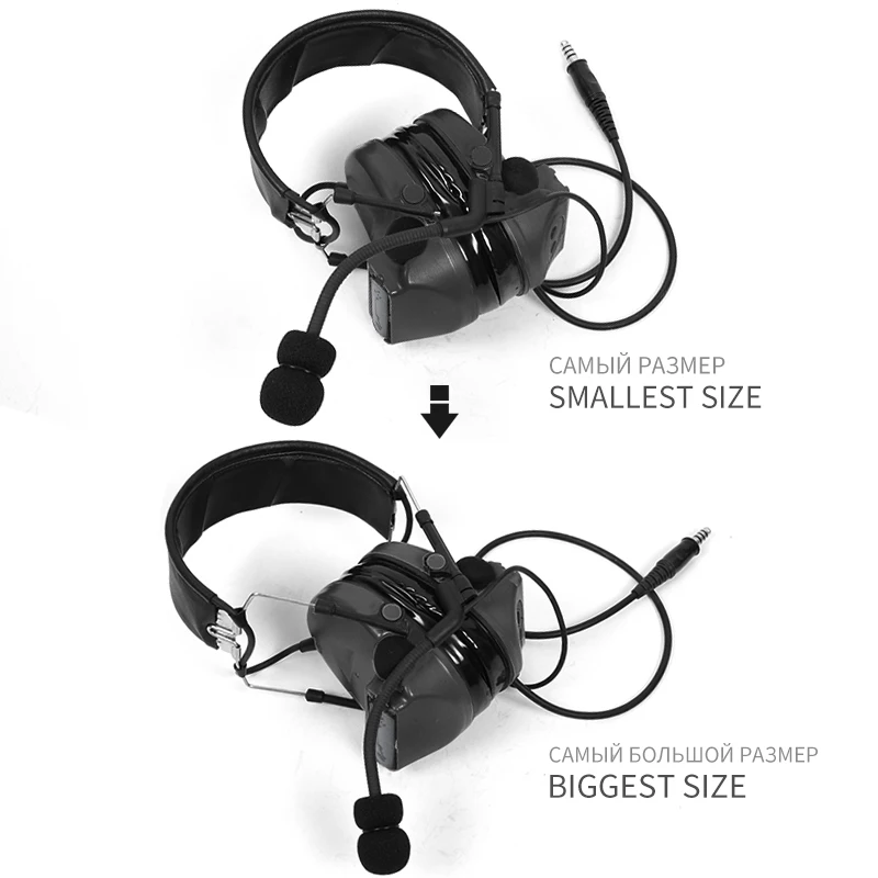TAC-SKY COMTA II orejera de silicona edición táctica Comta reducción de ruido intercomunicador militar auriculares tácticos de tiro - imagen 3