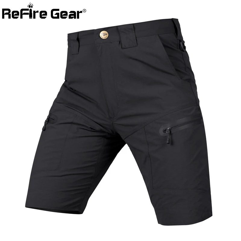 ReFire Gear-pantalones cortos de carga para hombre, Shorts tácticos militares de combate, informales, de secado rápido, elásticos, para verano - imagen 2
