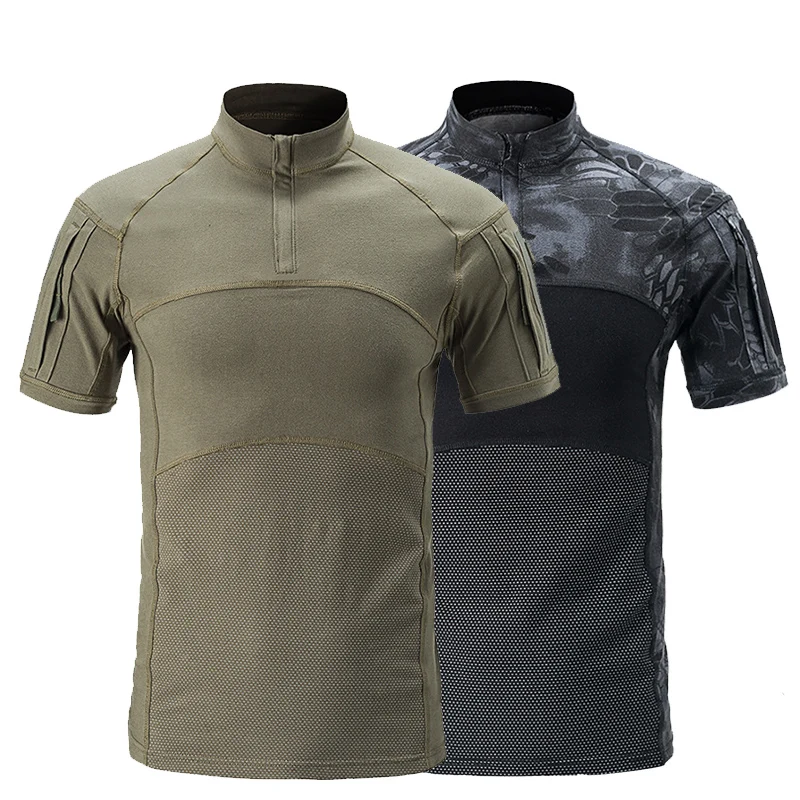 Camiseta MEGE para hombre, camiseta táctica de soldados de rana de verano, camiseta de fuerza, camiseta de camuflaje de manga corta - imagen 2