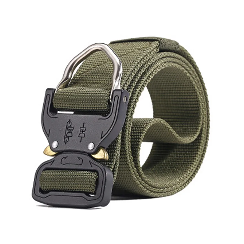 VULPO cinturón táctico de caza, cinturones tácticos de nailon ajustables con hebilla de Metal, accesorios de caza - imagen 4