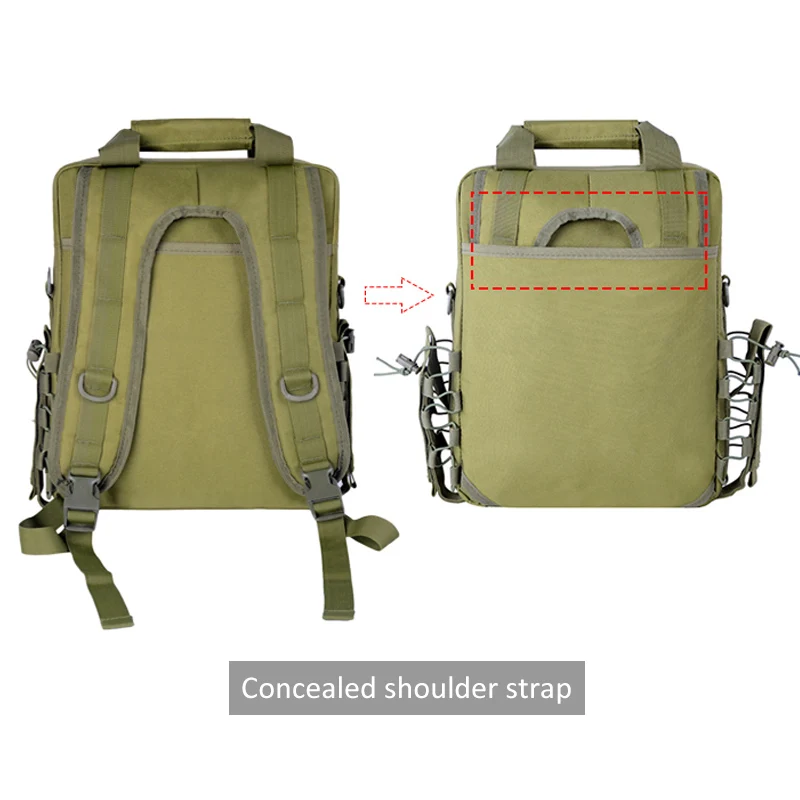 Mochila táctica militar para caza, bolsa de camuflaje de asalto, bolsa deportiva de nailon para acampar, caza, senderismo, portátil, XA748WA - imagen 3