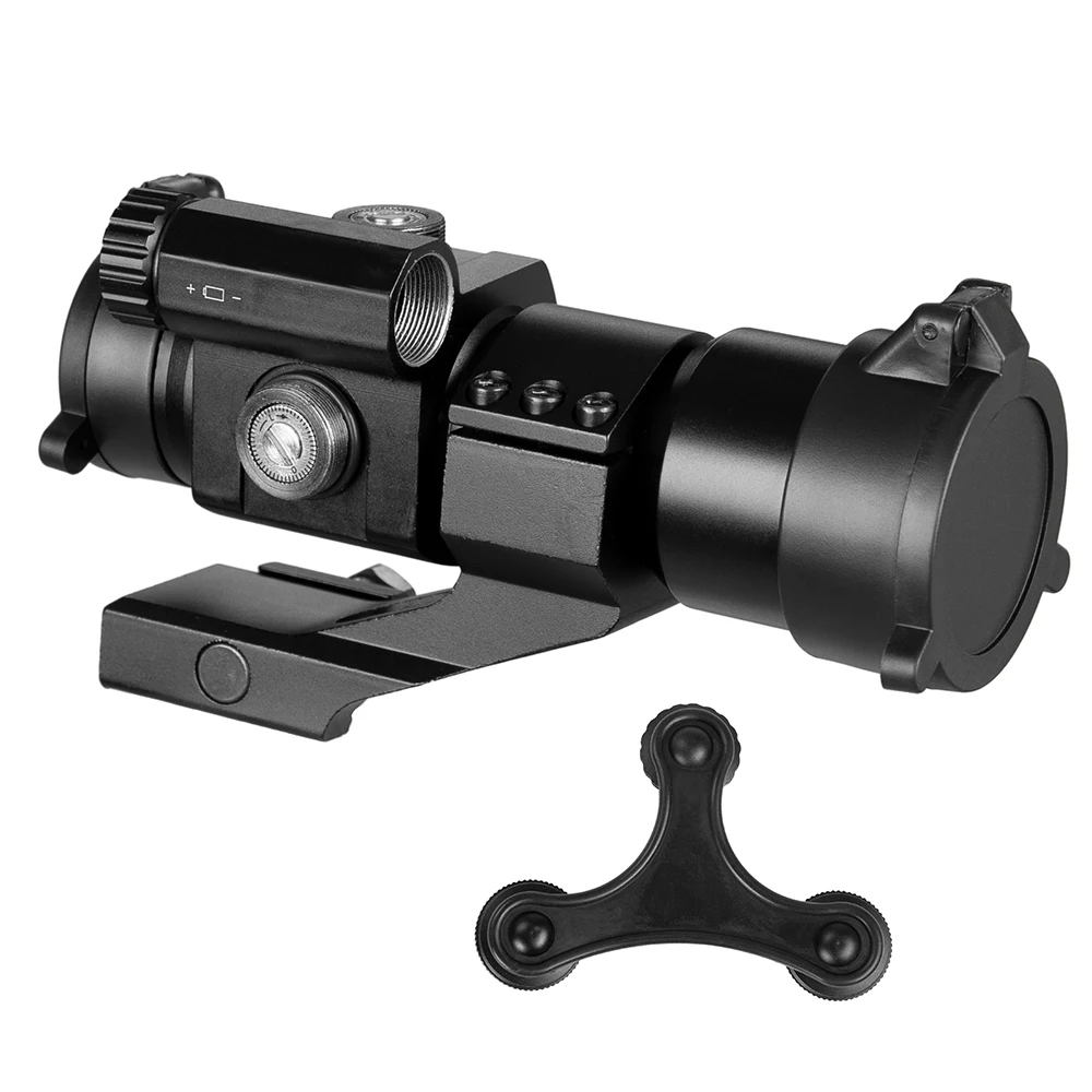 FIRE WOLF-mira telescópica de punto rojo y verde, telescopio de avistamiento de 1x32mm, pistola láser táctica, mira para carril Picatinny - imagen 5