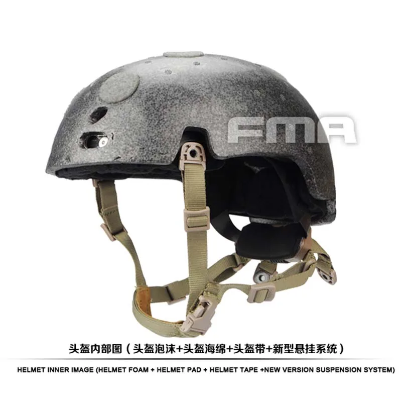 Nuevo sistema de suspensión de casco FMA para exteriores, almohadilla de memoria de alto nivel de espuma para casco balístico TB1050 BK/DE/FG - imagen 4