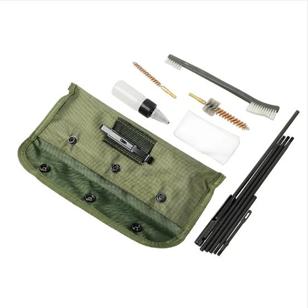 10 unids/set Kit de limpieza de pistola, juego de limpieza de pistola militar táctica, cepillo de limpieza para Rifle de tiro, limpiaparabrisas, accesorios para pistola de caza - imagen 4