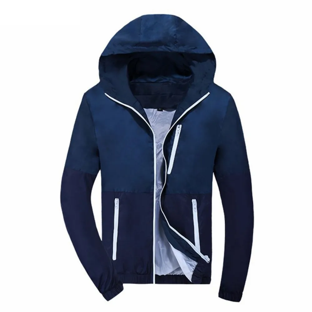 Chaqueta impermeable con capucha para ciclismo, cortavientos transpirable de secado rápido para exteriores, senderismo y escalada, primavera y otoño - imagen 4