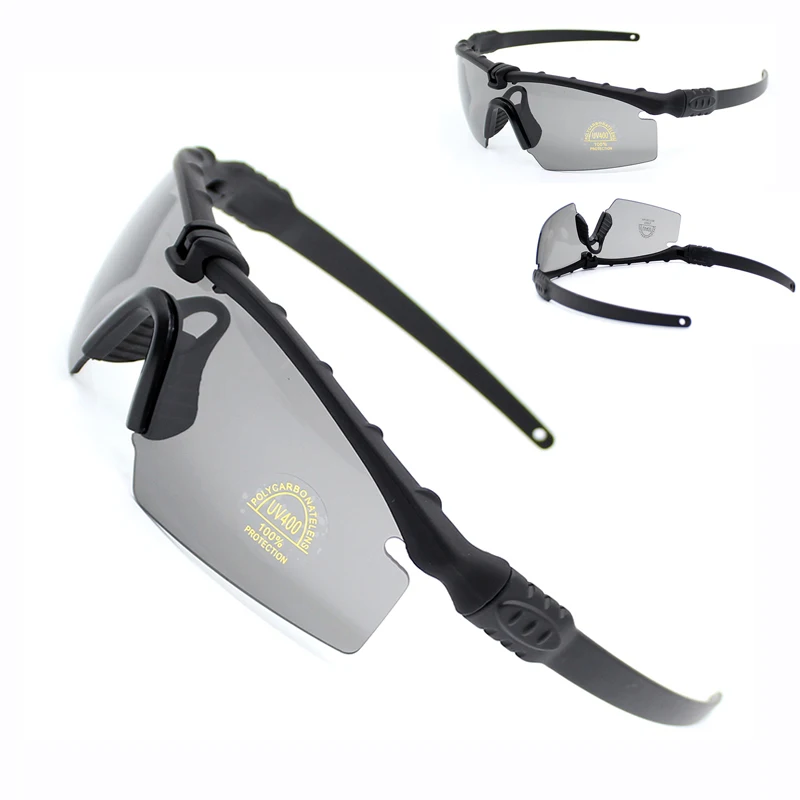 Gafas de tiro del ejército táctico Airsoft, militar, caza, gafas de camping, senderismo, pesca, gafas de sol, gafas protectoras para los ojos - imagen 3