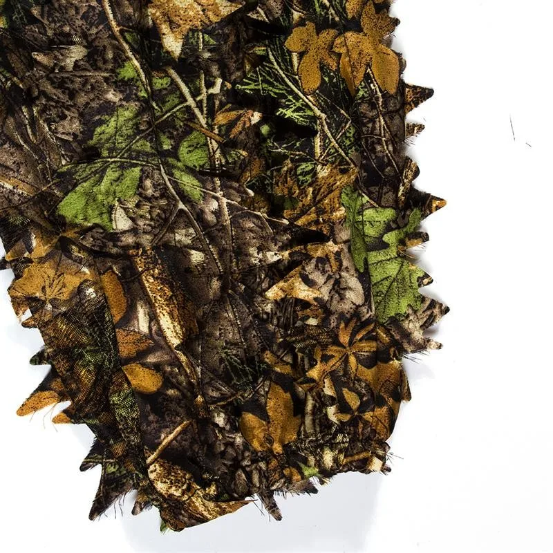 Traje Ghillie de caza de camuflaje biónico con hojas 3D para adultos, traje de tiro CS duradero, conjunto de ropa de combate militar táctico transpirable - imagen 5