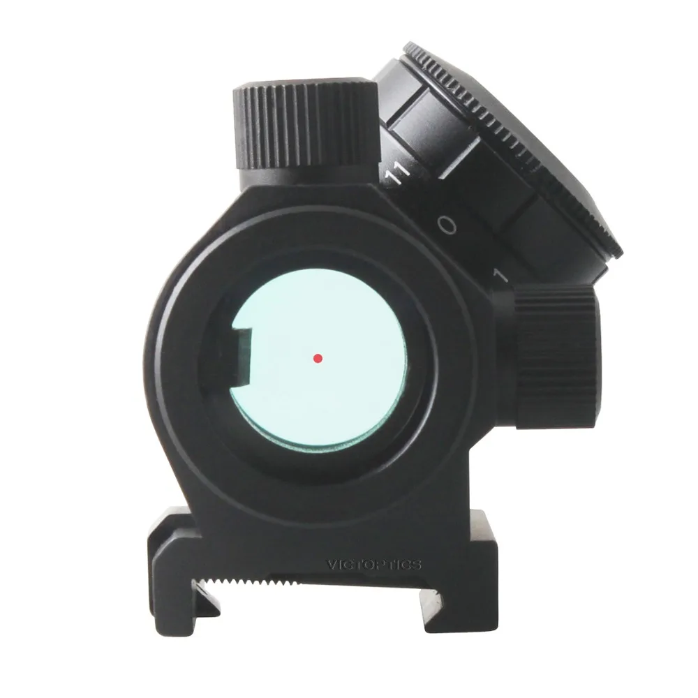 VictOptics 1x22 caza punto rojo alcance Reflex colimador vista caza mira telescópica para AR15.223 5,56mm armas de fuego y juego Airsoft 3MOA - imagen 5