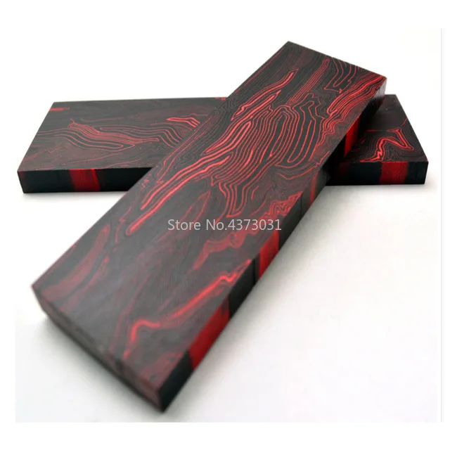 1 pieza Damasco patrón G10 materiales cuchillo mango DIY hacer tableros platos accesorios para cuchillos catapulta agarre parches escalas - imagen 5