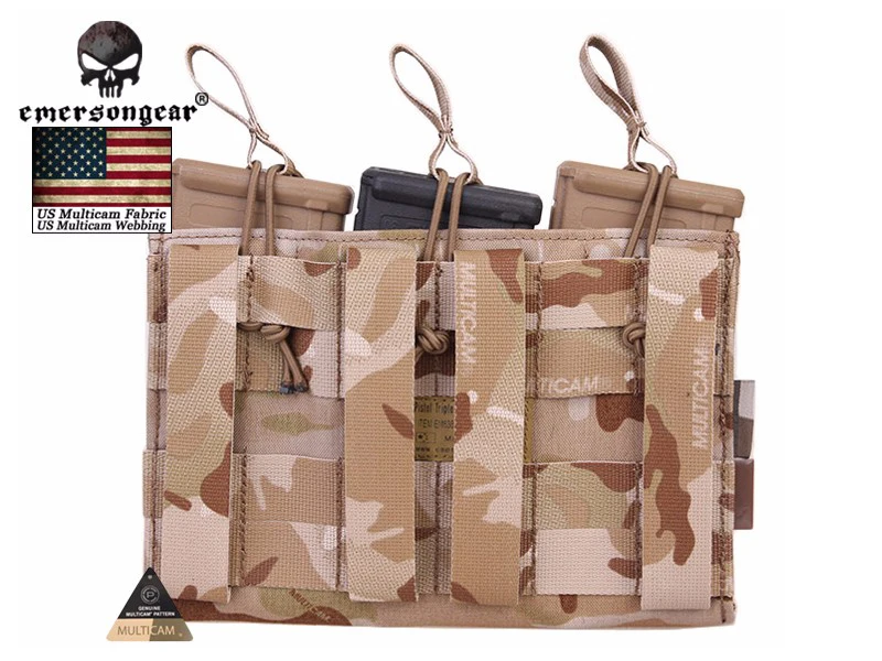 Emersongear-5.56 y pistola triple bolsa para revistas abierta em6363 - imagen 3