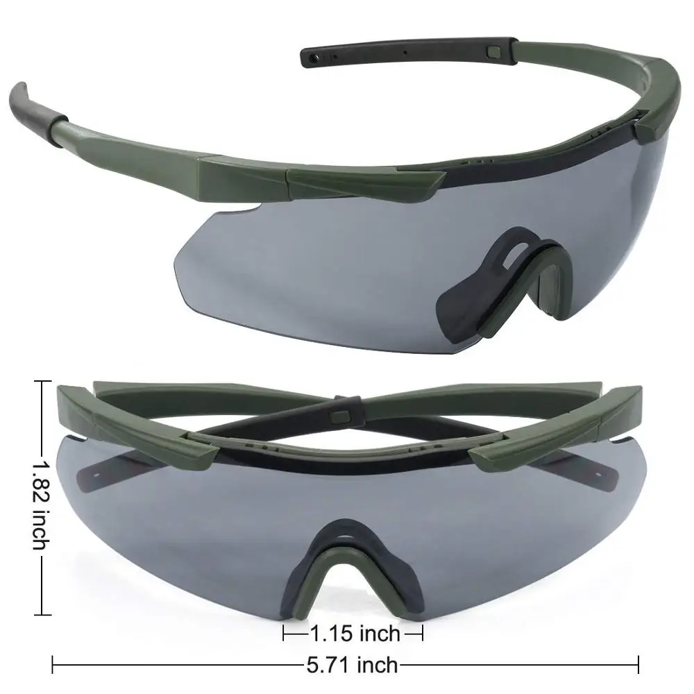 ZOHAN-Gafas de ciclismo polarizadas para hombre y mujer, lentes deportivas para montar en bicicleta de montaña, UV400, 3 unidades - imagen 3