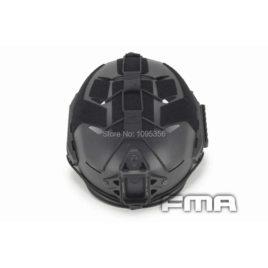 Casco FMA negro modificado con trajes de goma. - imagen 3