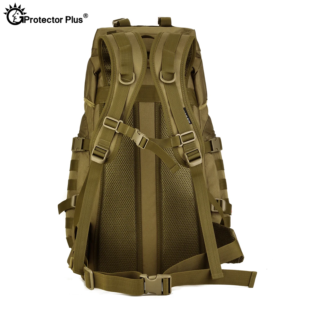 Bolsa de alpinismo al aire libre, mochila de hombro resistente al agua, bolsa de gran capacidad, ventilador táctico del ejército, viaje deportivo, PROTECTOR PLUS - imagen 2
