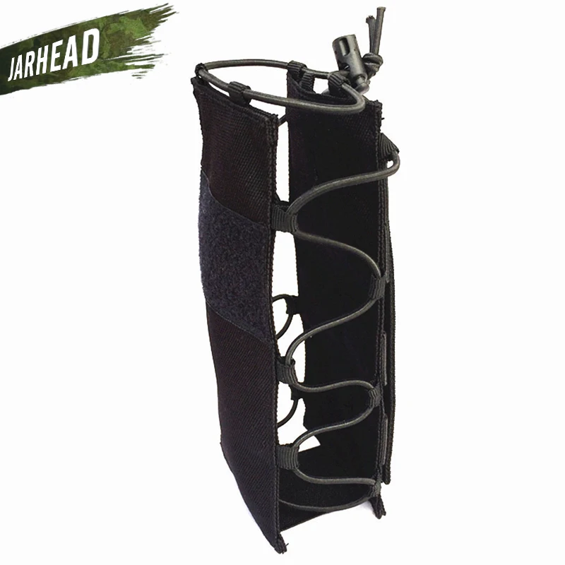 Bolsa de botella de agua Molle 600D para exteriores, bolsa de hervidor de engranajes tácticos para fanáticos del ejército, escalada, Camping, senderismo - imagen 3