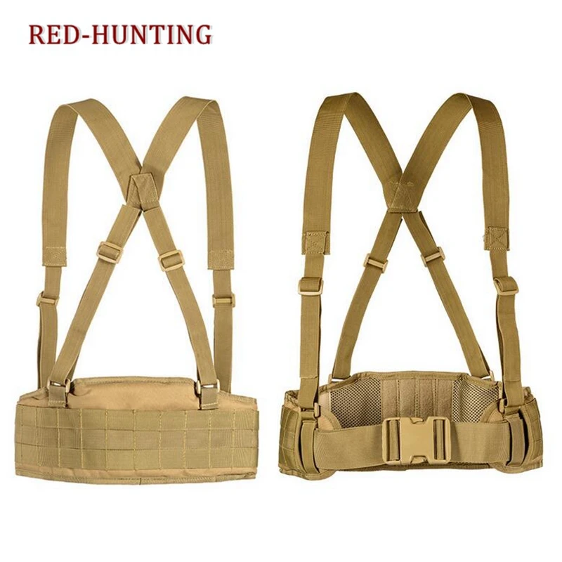Molle Chest Rig Chaleco táctico Paquete de engranajes Revista Bolsa Funda Sistema Molle Hombres Nylon Soporte de cintura