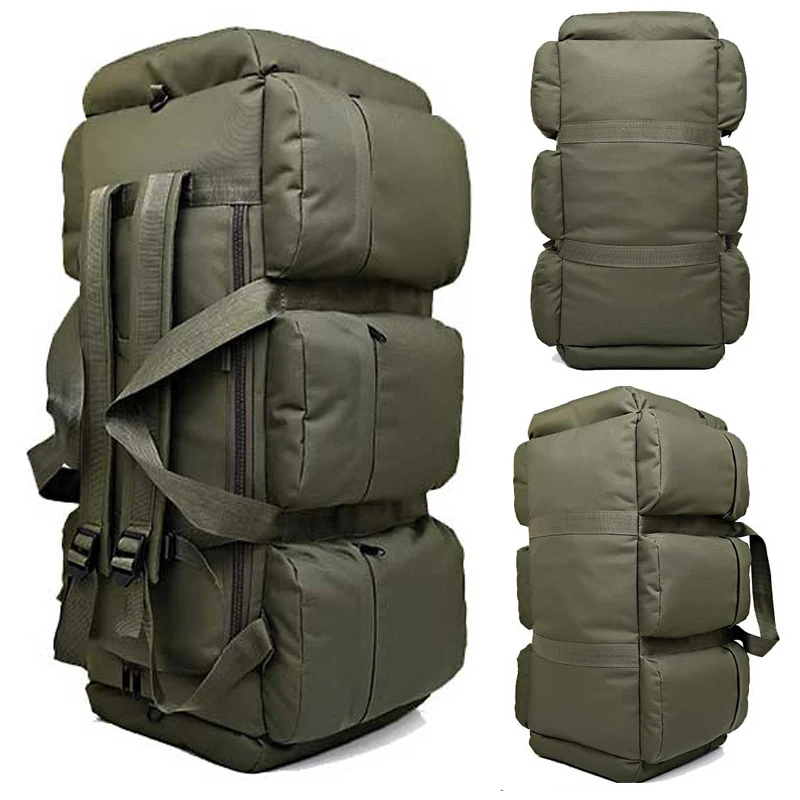Bolsa de camuflaje para senderismo, bolso de gran capacidad para acampar al aire libre, escalada, tienda de viaje, mochila, Oxford, equipaje, bolsa táctica